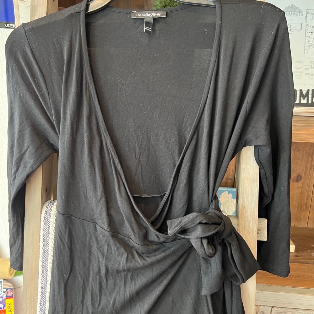 Isabella Oliver maternity performance wrap nursing dress size 1 - Picture 5 of 11